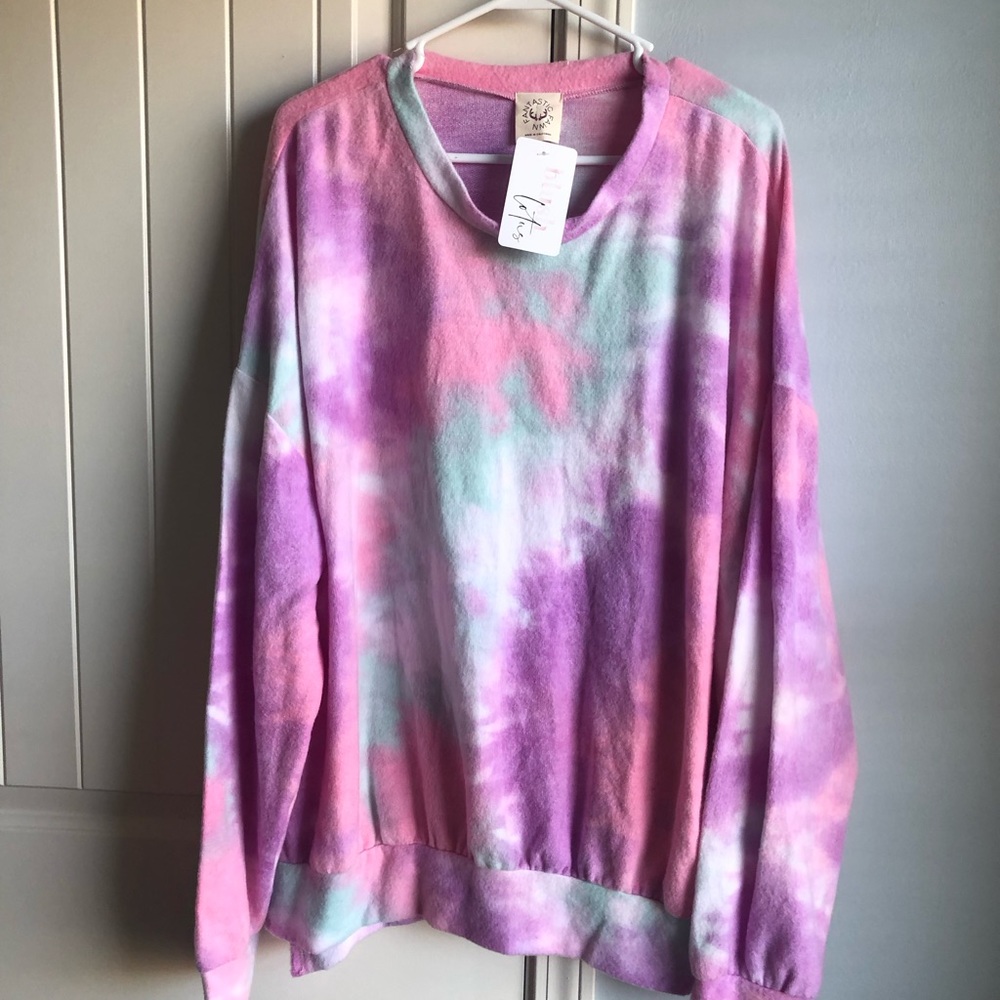 Pink and Purple Soft Sweater